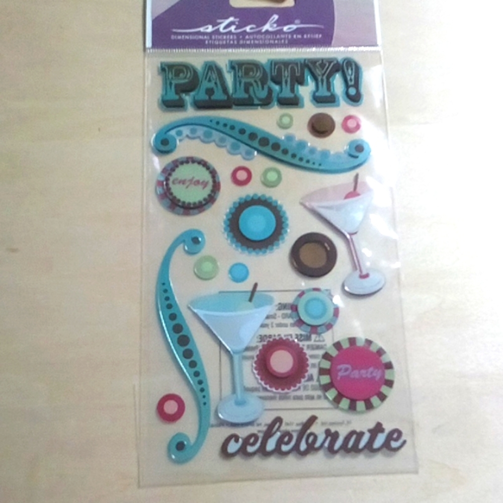 3/$15 Party! 3D Foil Stickers 015586782929